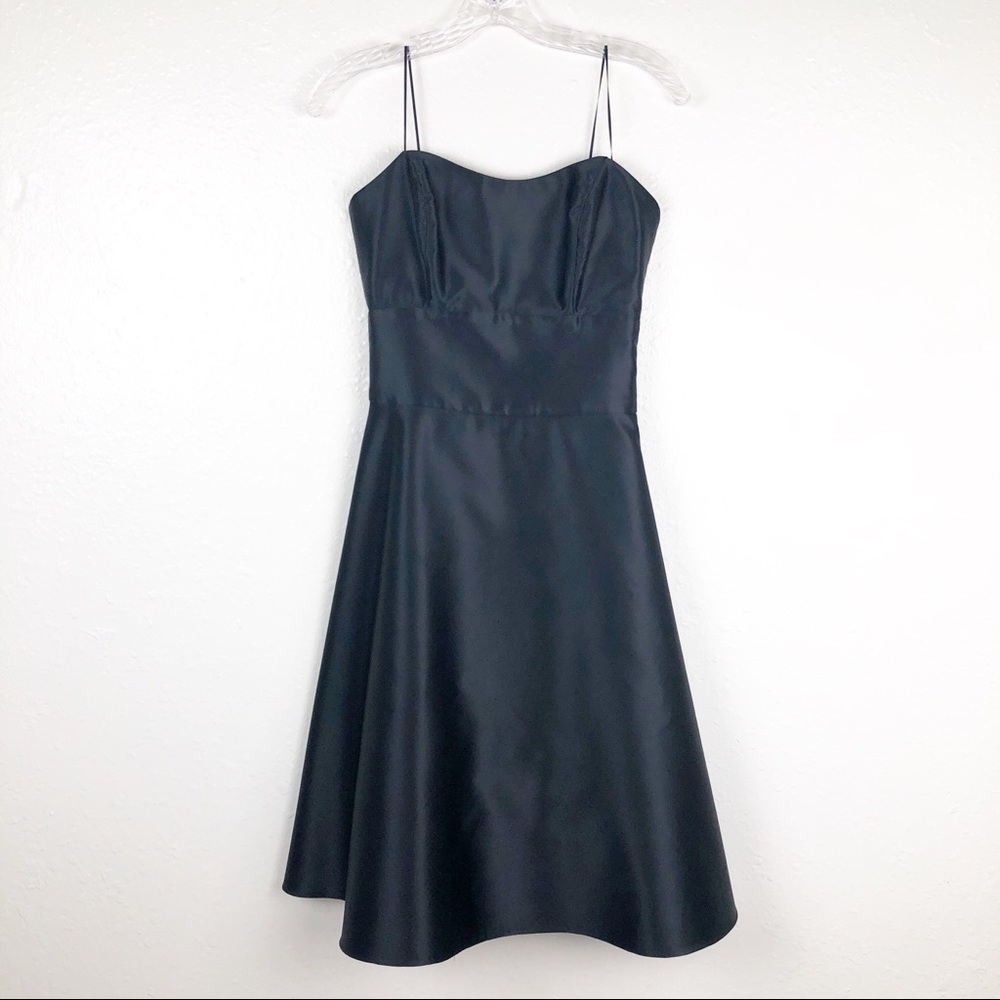 ABS‎ by Allen Schwartz Evening Black Satin Dress